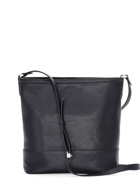 fendi madras leather bucket bag black|Black leather bag that can be transformed .